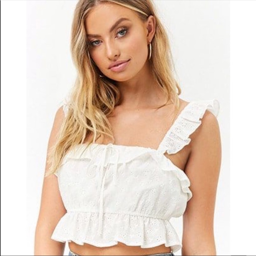 Lace crop top